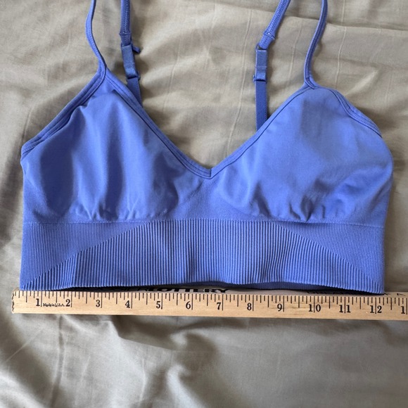 Lululemon Ebb to Street Bra Light Support Periwinkle Blue Size 10 Larkspur - Picture 5 of 8